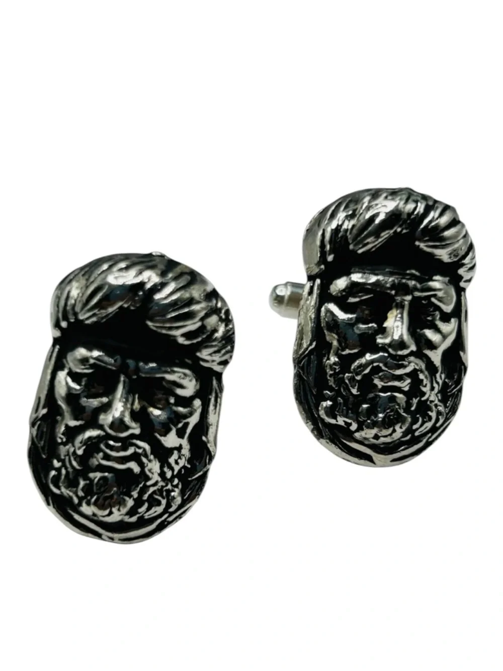 Vintage Bearded Warrior with Turban Cuff Links